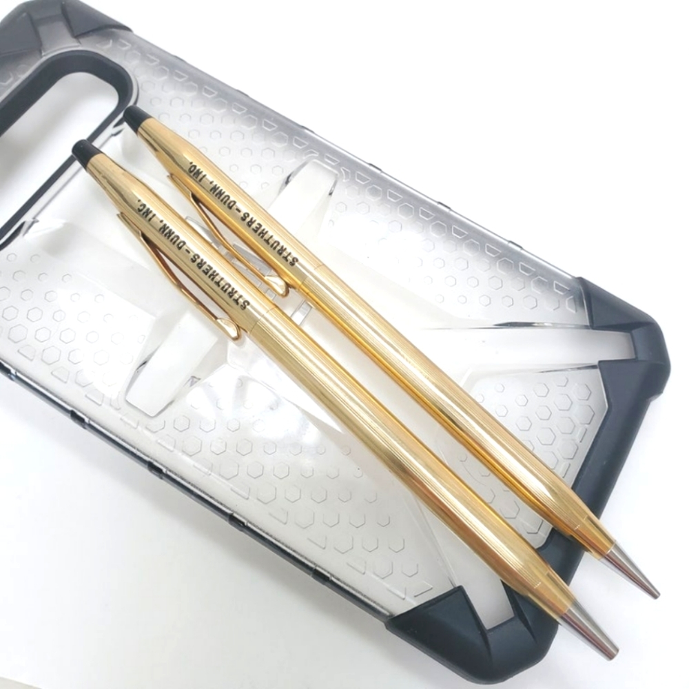 Vintage CROSS 1/20 12k Gold Filled Struthers-Dunn Pen & Mechanical Pencil